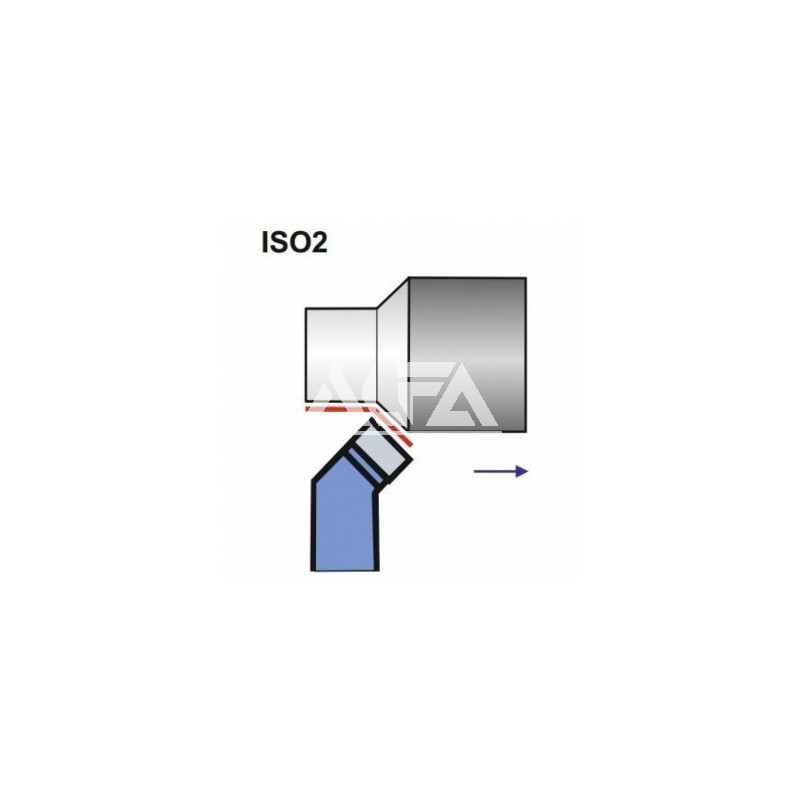 Nóż wygięty ISO 2 NNZc-d Prawy, wymiar 1212 DIN 4972 P20/S20 Nr: 1212