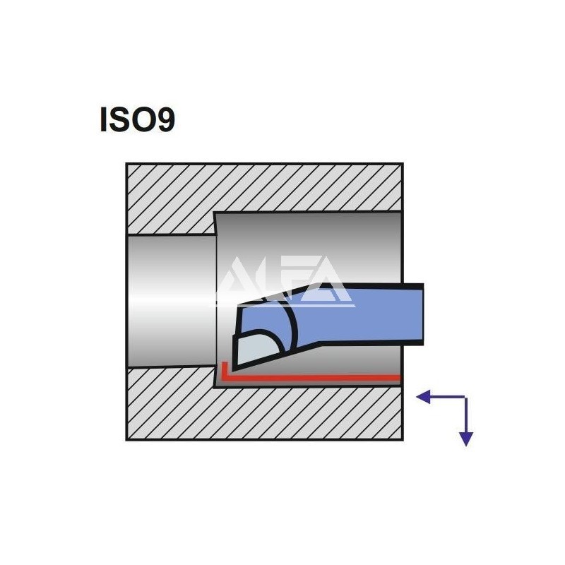 Nóż wytaczak spiczasty ISO 9 NNWb wymiar 1010 DIN 4974 P20/S21 Nr: 1010