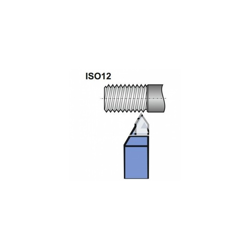 Nóż do gwintu zewnętrznego ISO 12 NNGc-r Prawy, wymiar 2012 DIN 282 P20/S20 Nr: 2012