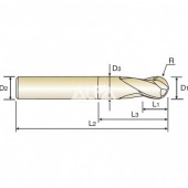 Frez fi: 0.4 kulisty dwuostrzowy X5070 Nr: G8A28 Nr: G8A28004