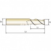 Frez trzpieniowy fi: 3 L2- FLAT dwuostrzowy ALU-POWER Nr: E5521030