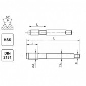 Kpl. 2 gwintowników HSS M50x1,5 ISO2(6H) DIN-2181 Nr: A1-220001-0505
