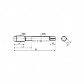 Gwintownik HSS-E M2.2 M skrętny Oksydowany DIN371/376 Nr: TBE05 Nr: TBE05156