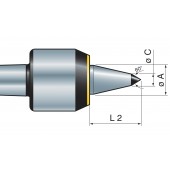 Kieł tokarski obrotowy precyzyjny długi VHM MK 3 Nr: 832165