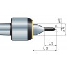 Kieł tokarski obrotowy precyzyjny długi małe średnice VHM MK 5 Nr: 850167A