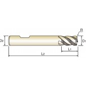 Frez fi. 6 R0.5 wieloostrzowy długi VHM 4G MILL nr: G9D68