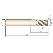 Frez fi. 6 R0.5 wieloostrzowy długi VHM 4G MILL nr: G9D69