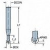 Frez VHM kulisty fi. 8  Z2 CoroMill 216F