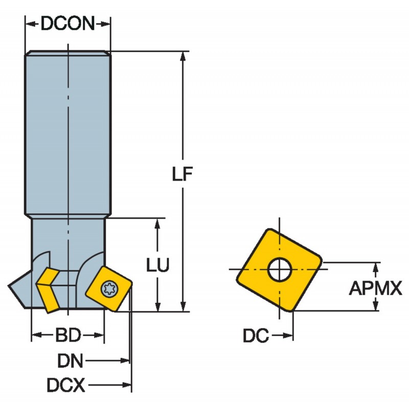 Frez VHM do fazowania fi.  Z1 U-Max