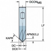 Frez VHM do fazowania fi. 1. Z4 CoroMill Plura