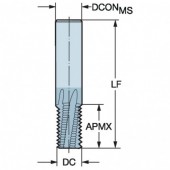 Frez VHM do gwintu fi. 3. Z3 CoroMill Plura