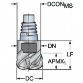 Frez VHM czołowy fi. 25 Z4 CoroMill 316